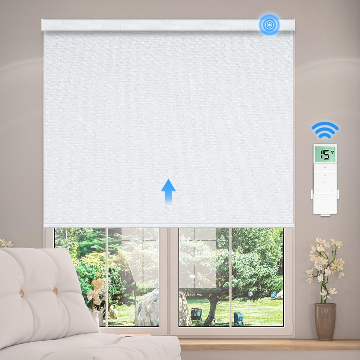 Motorized Blackout Roller Shade (Fabric Wrapped) - Tokblind official