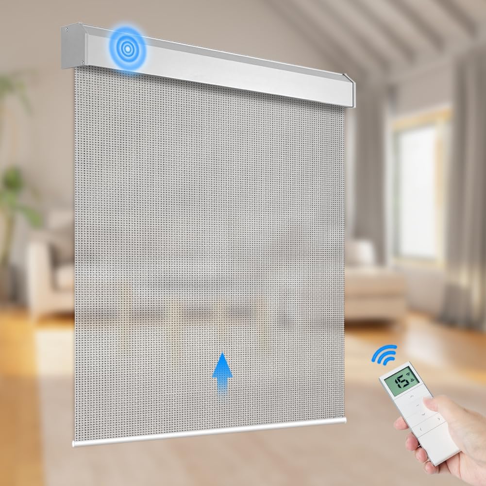 Motorized Light Filtering Fireproof Roller Shades - Tokblind official