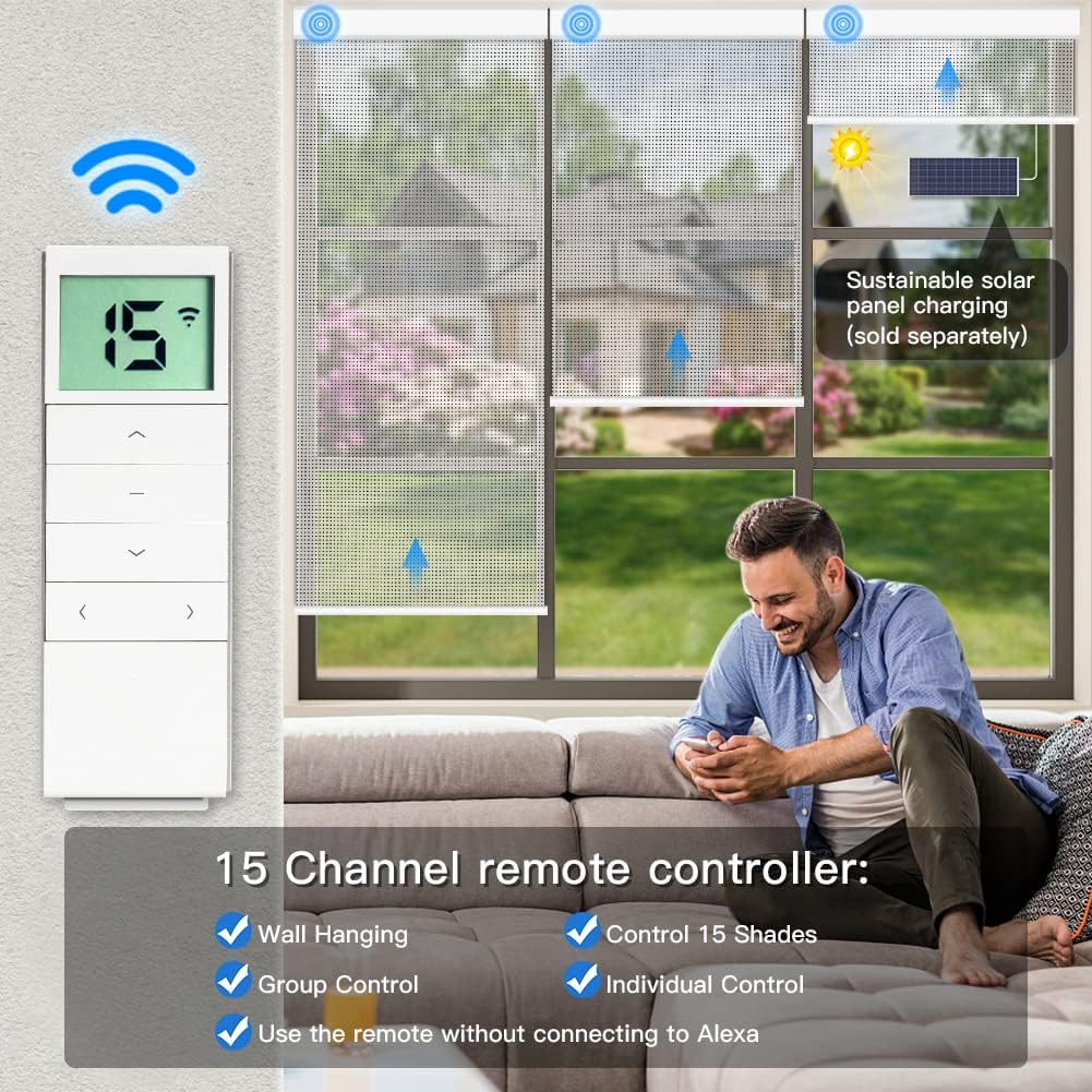 Motorized Light Filtering Fireproof Roller Shades - Tokblind official