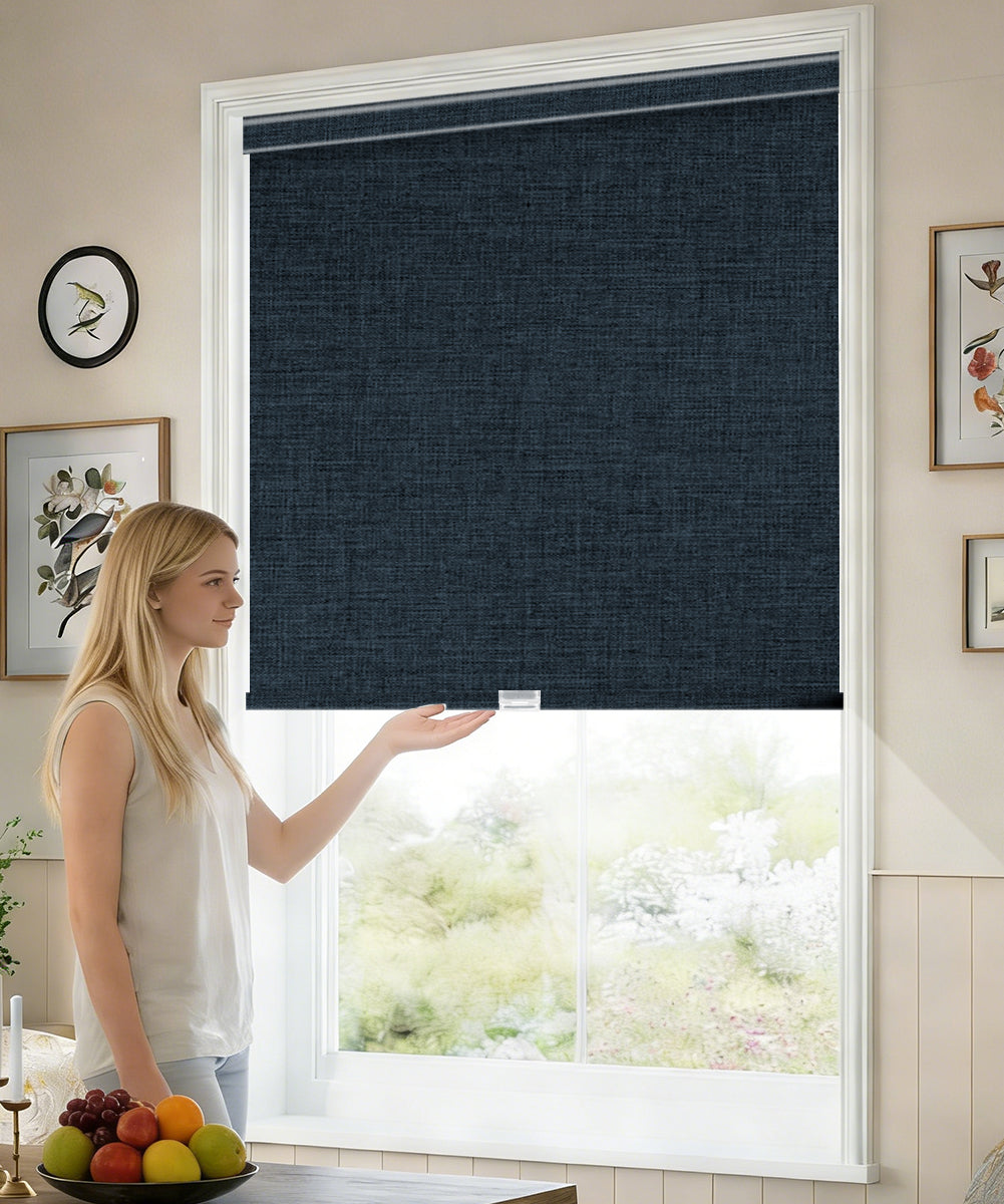 Manually Controlled Blackout Roller Shade - Cordless
