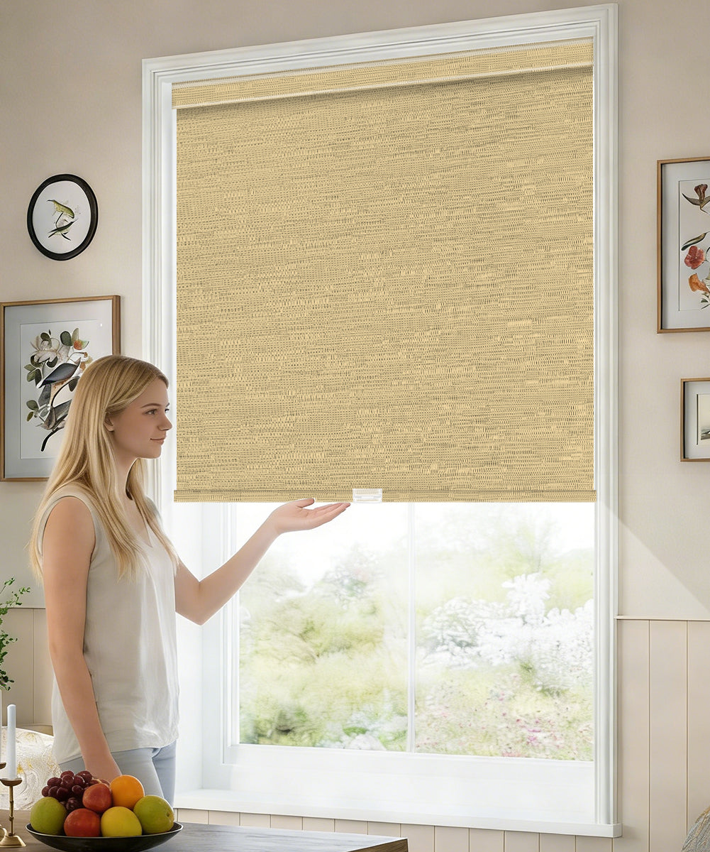 Manually Controlled Blackout Roller Shade - Cordless