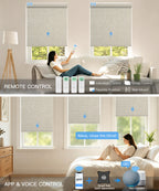 No drill motorized blackout roller shade fabric beige