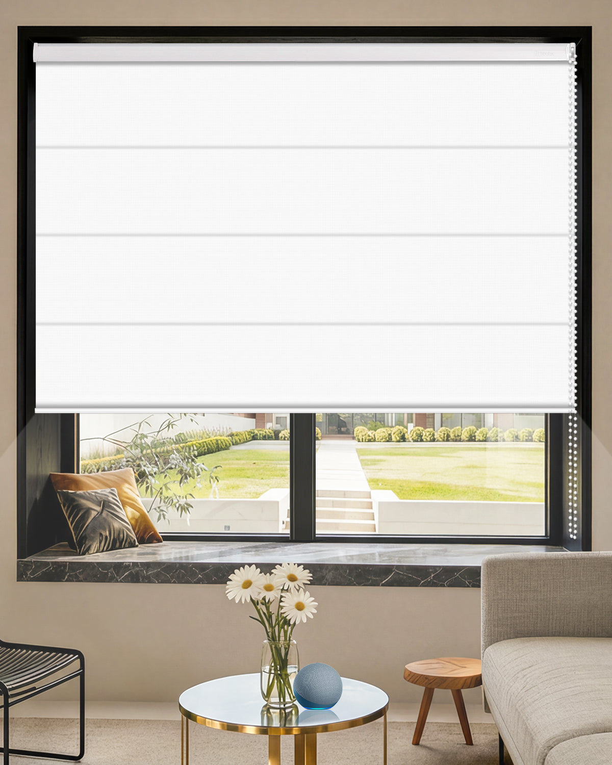 Manual Corded Blackout Roman Shades
