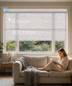 No-Drill Motorized Light Filtering Roller Shades