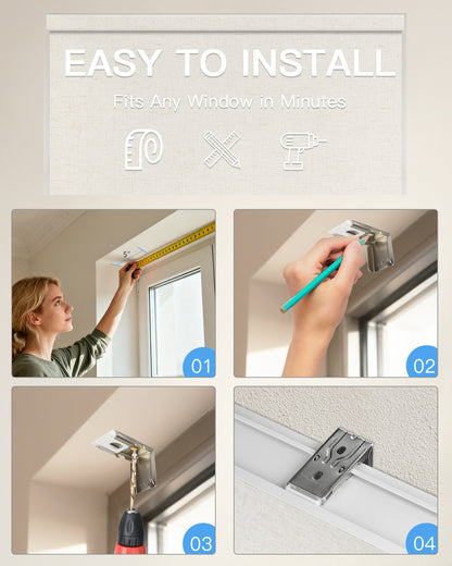 Manually Controlled Blackout Roller Shade - Cordless