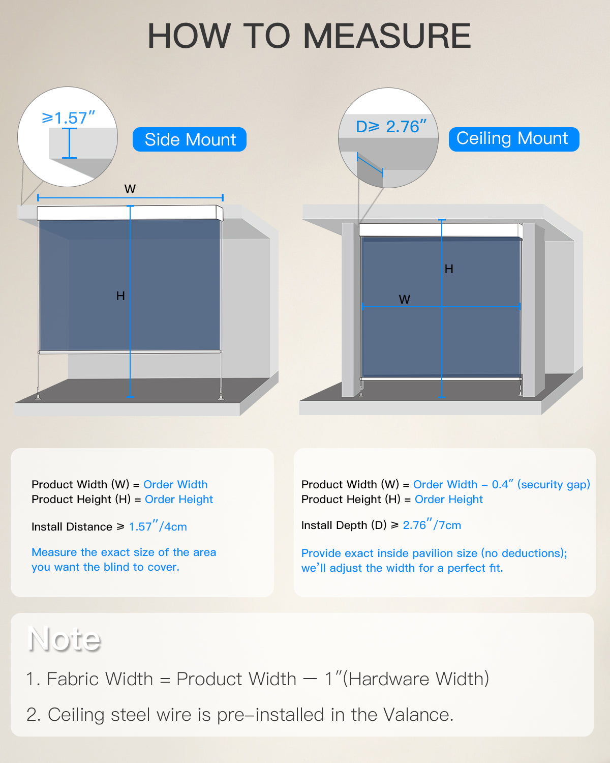 Motorized Outdoor Shades for Patio & Pergola