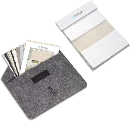 Blackout Roller Shade Fabric and Zebra Blind Fabric Samples, 2 PCS - Tokblind official