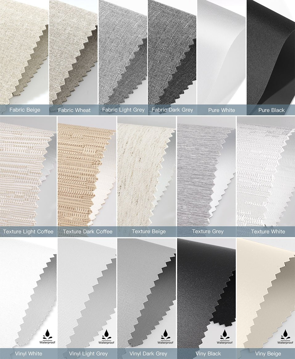 Blackout Roller Shade Fabric Samples - Tokblind official