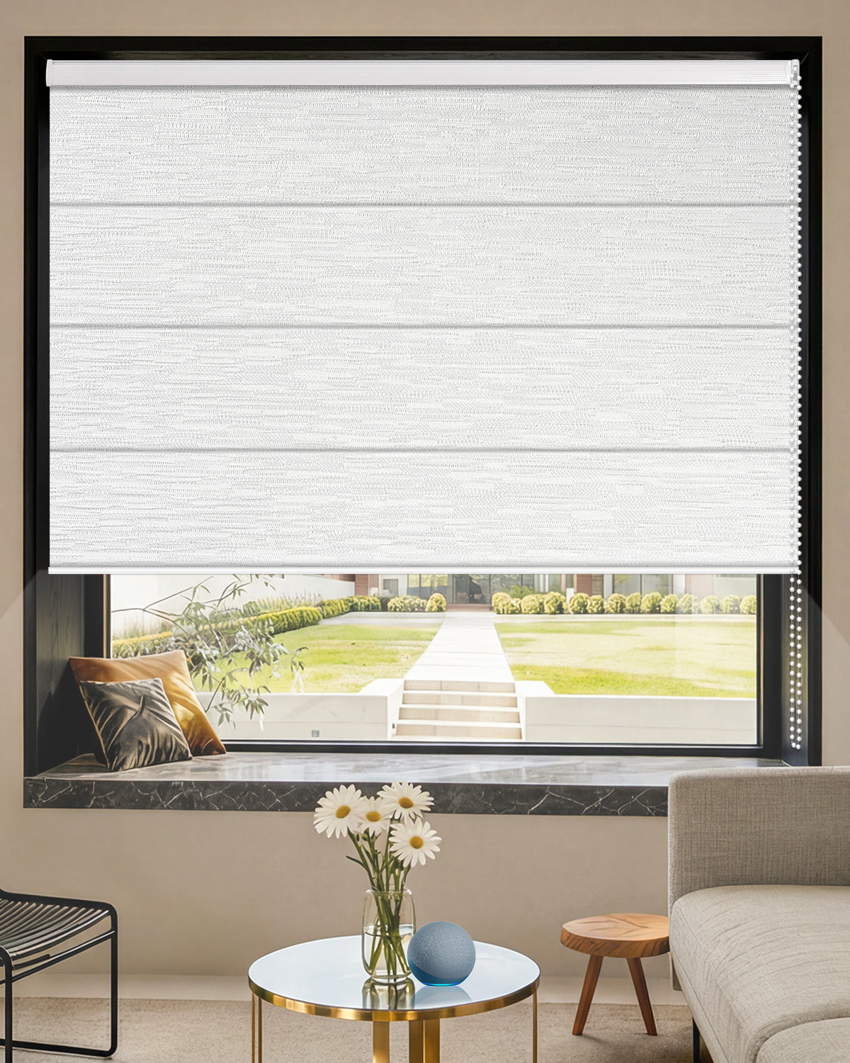 Manual Corded Blackout Roman Shades