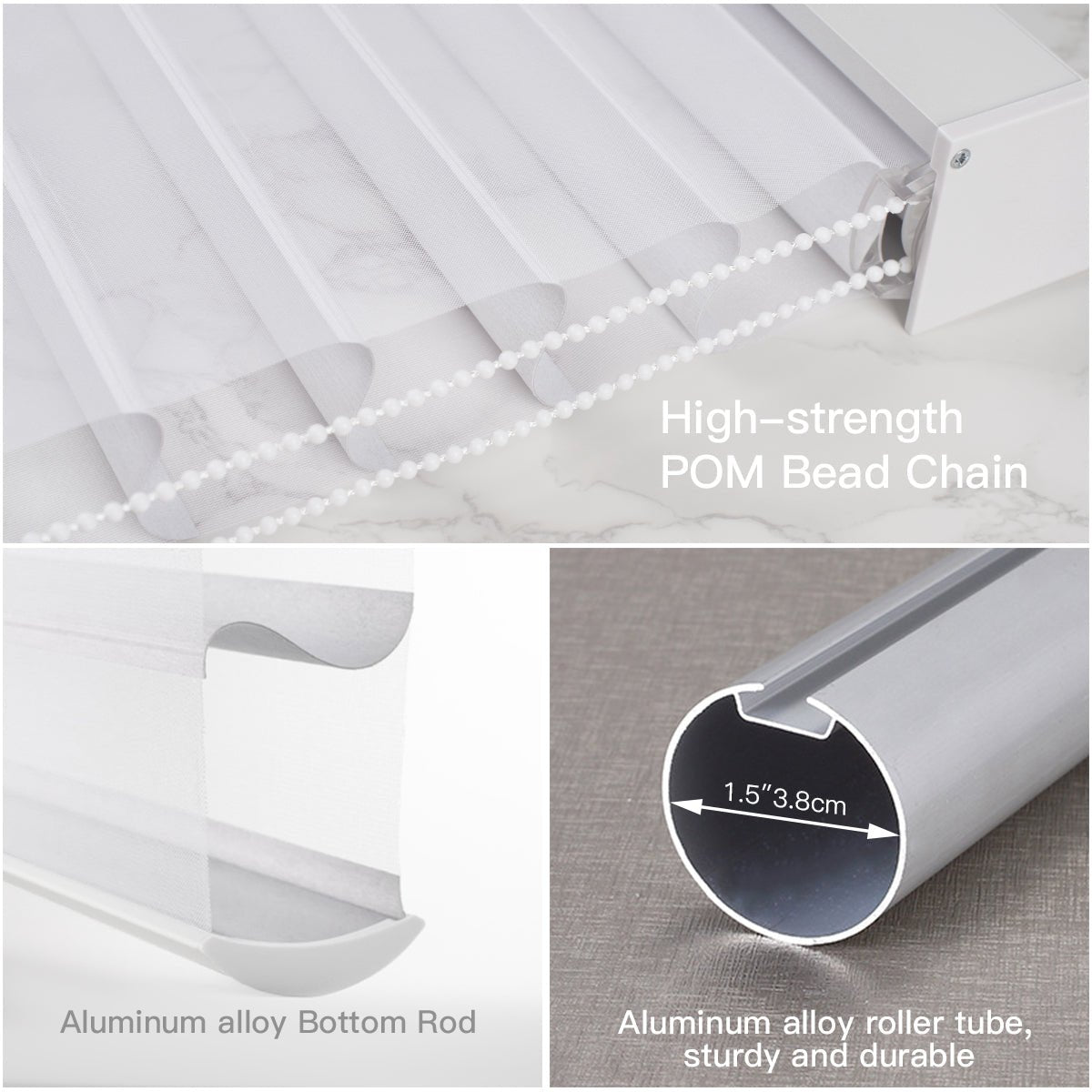 Manual Corded Blackout Shangri - La Sheer Shade - Tokblind official