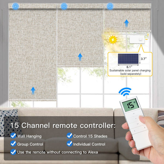 Motorized Blackout Roller Shade (Fabric Wrapped) - Tokblind official