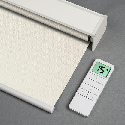 Motorized Blackout Roller Shade - Vinyl Fabric - Tokblind official