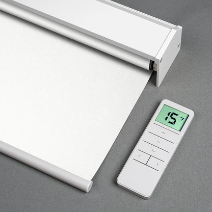 Motorized Blackout Roller Shade - Vinyl Fabric - Tokblind official