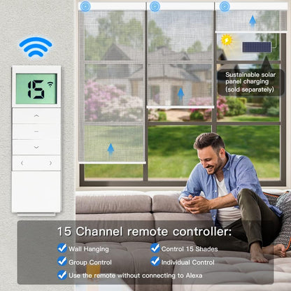 Motorized Light Filtering Fireproof Roller Shades - Tokblind official