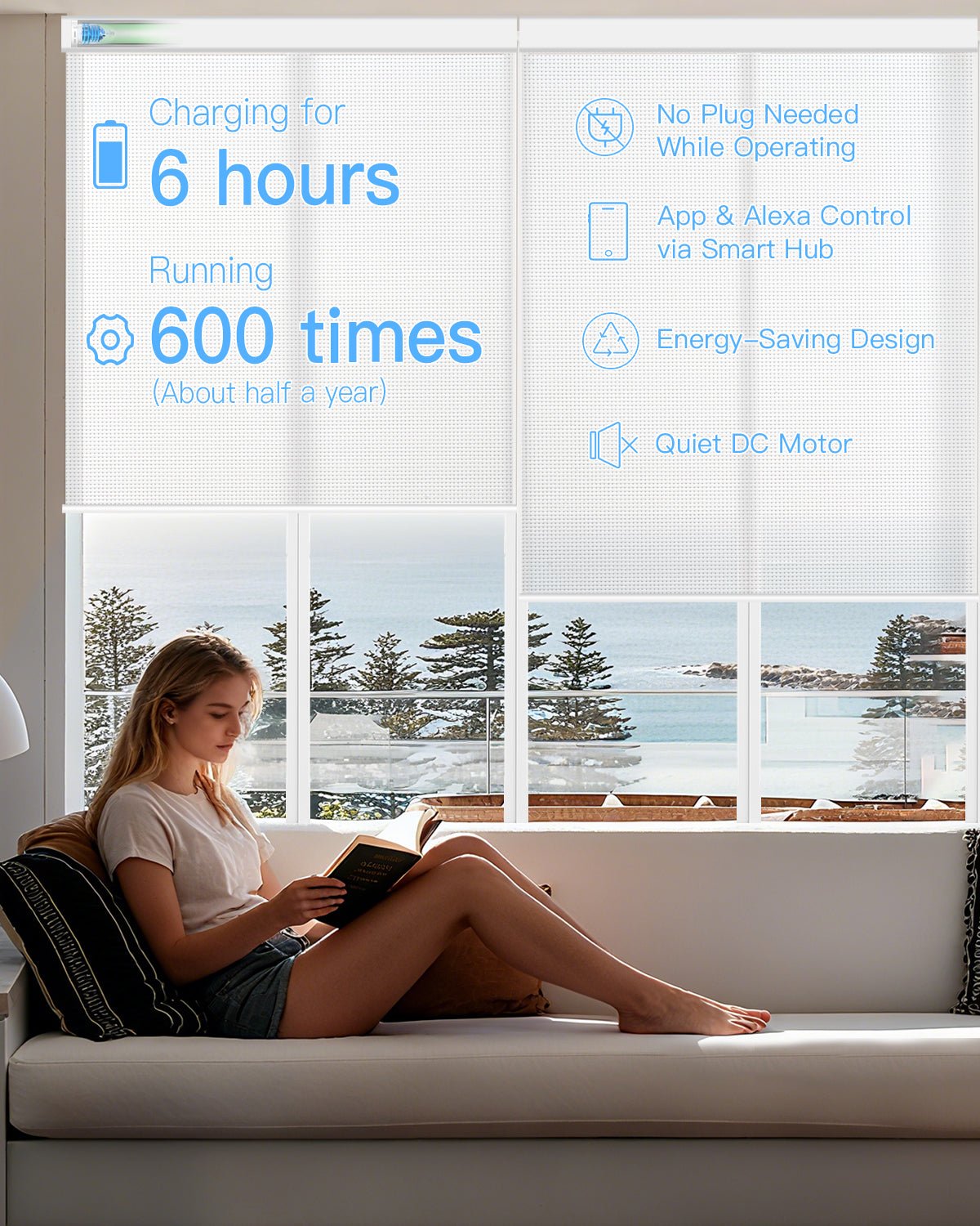 Motorized Light Filtering Fireproof Roller Shades - Tokblind official