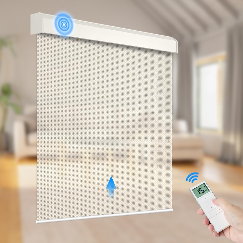 Motorized Light Filtering Fireproof Roller Shades - Tokblind official