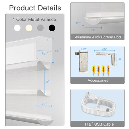 Motorized Light Filtering Sheer Shade - Tokblind official