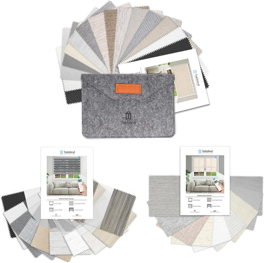 Roller Shade Fabric and Zebra Blind Fabric Samples, 3 PCS - Tokblind official