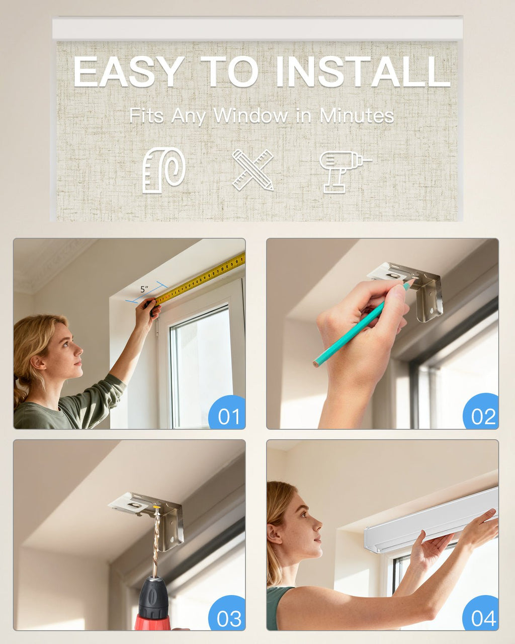 Smart Motorized Blackout Roller Shade